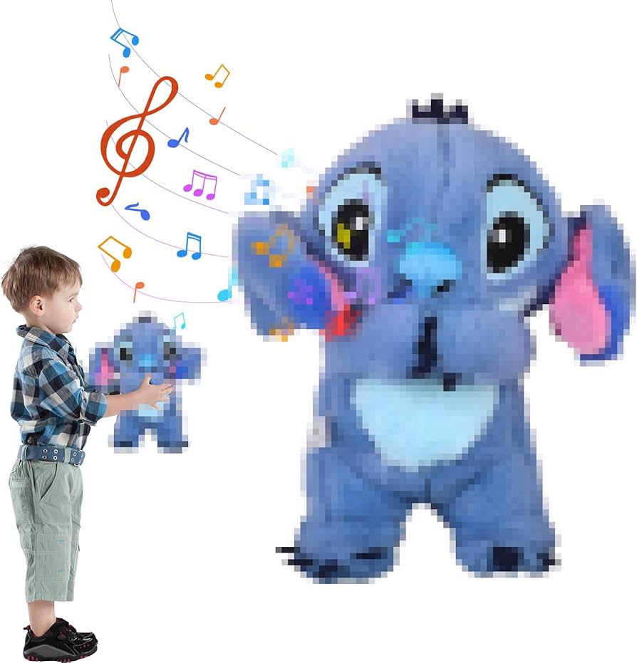 PELUCHE STITCH QUE RESPIRA 30 CM IMPORTADO