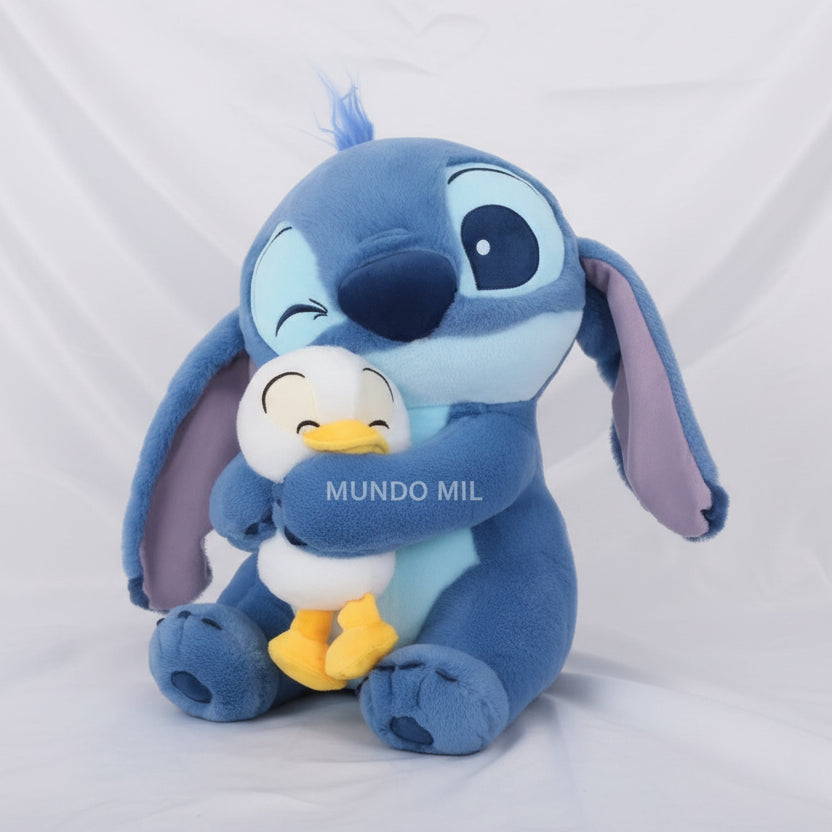 PELUCHE STITCH CON PATO FELIZ 45 CM IMPORTADO 1-40