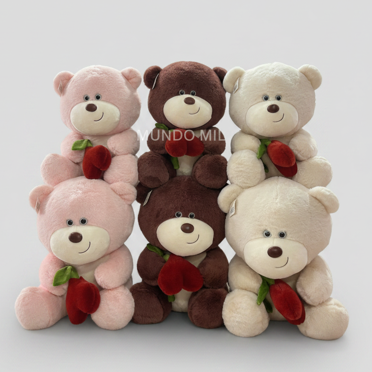 COMBO EMPRENDE:  6 OSITOS CON ROSA $104.40