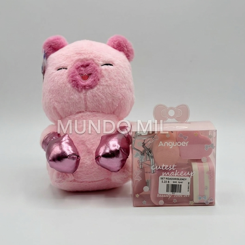 COMBO CUTE: CAPIBARA Y SET MAKE UP $10.75