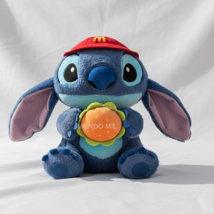 PELUCHE STITCH MC HAMBURGUESA 25 CM IMPORTADO