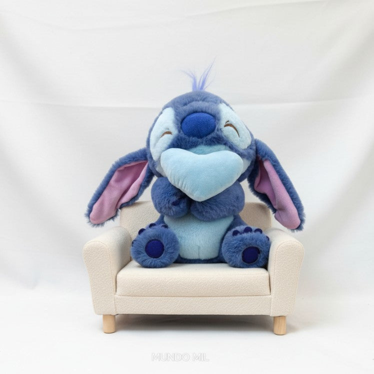 PELUCHE STITCH CORAZON 28 CM IMPORTADO