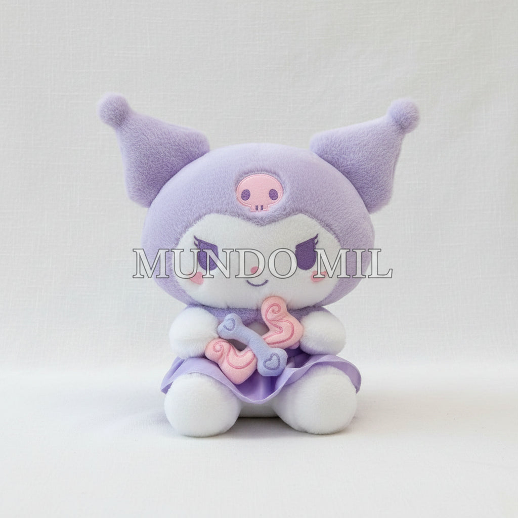 PELUCHE KUROMI VESTIDO LILA CUPIDO 55 CM IMPORTADO K