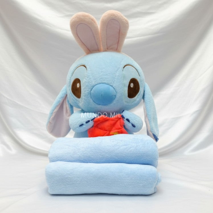 PELUCHE STITCH CON COBIJA IMPORTADO 52 CM