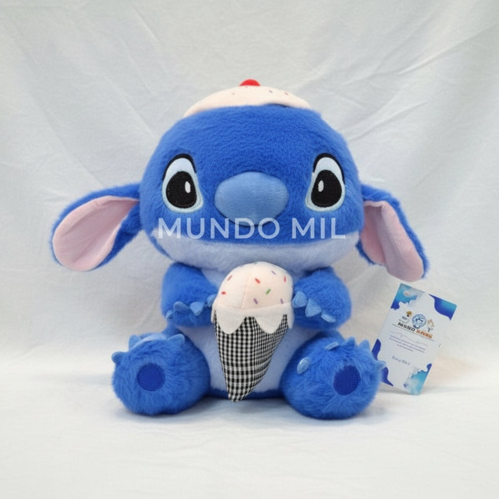 PELUCHE STITCH CON HELADO IMPORTADO 24 CM