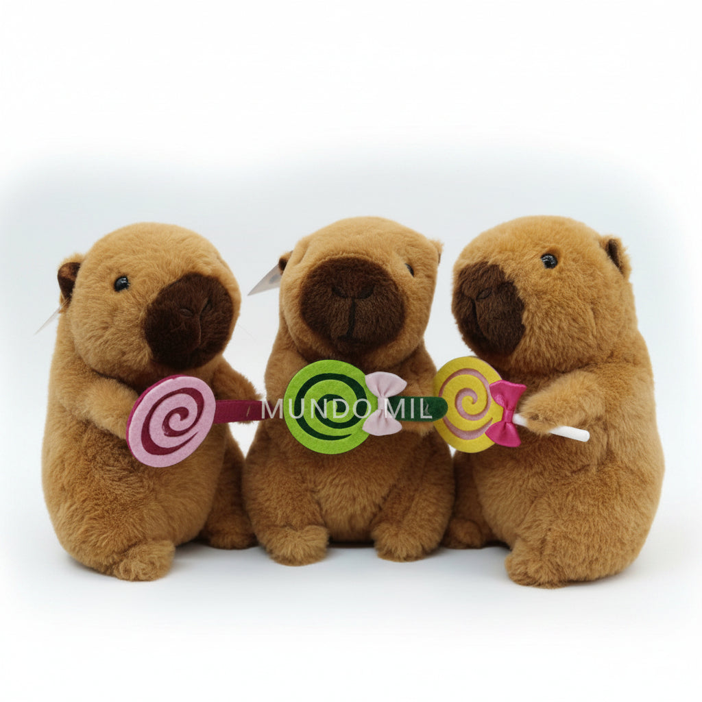 PELUCHE CAPIBARA DULCE 22 CM IMPORTADO