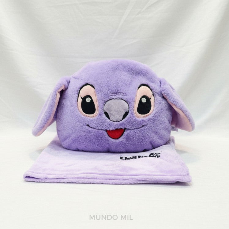 PELUCHE COJIN MANTA STITCH ANGELA 28X40 CM IMPORTADO