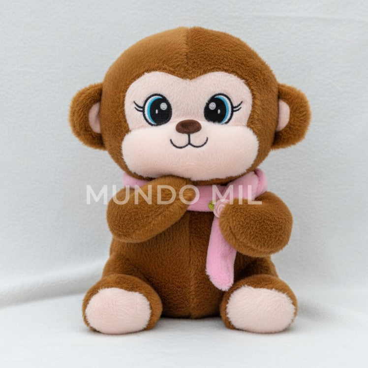 PELUCHE MONO BUFANDA COLORES 32 CM IMPORTADO K