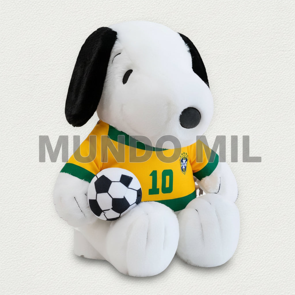 PELUCHE SNOOPY CAMISETA BRASIL  IMPORTADO 68 CM