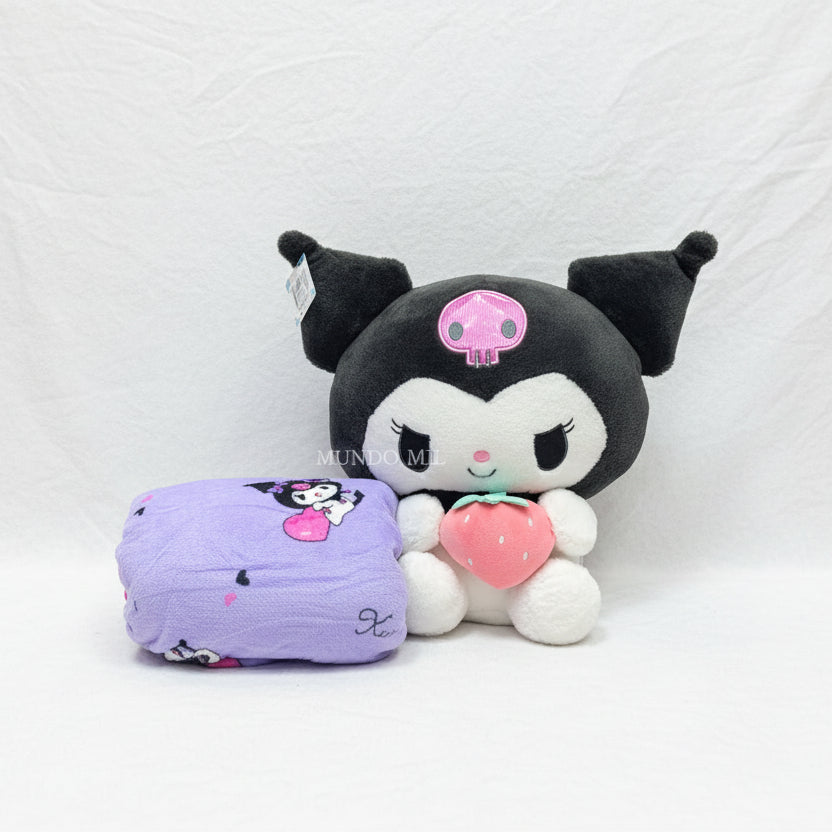 PELUCHE KUROMI FRESA CON COBIJA 48CM IMPORTADO