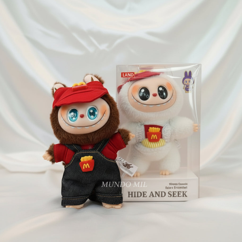 PELUCHE LABUBU CAJA MAC DONALDS 17 X 8 CM