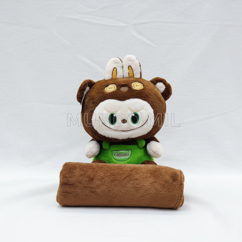 PELUCHE LABUBU CON COBIJA 56 CM IMPORTADO