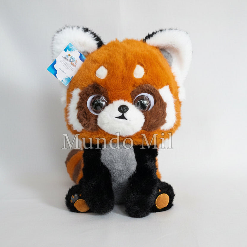 PELUCHE MAPACHE NARANJA 40 CM IMPORTADO