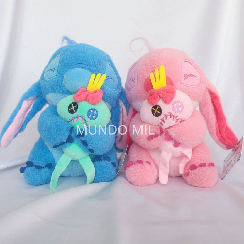 PELUCHE STITCH CON SCRUMP 24 CM IMPORTADO K1 COLORES