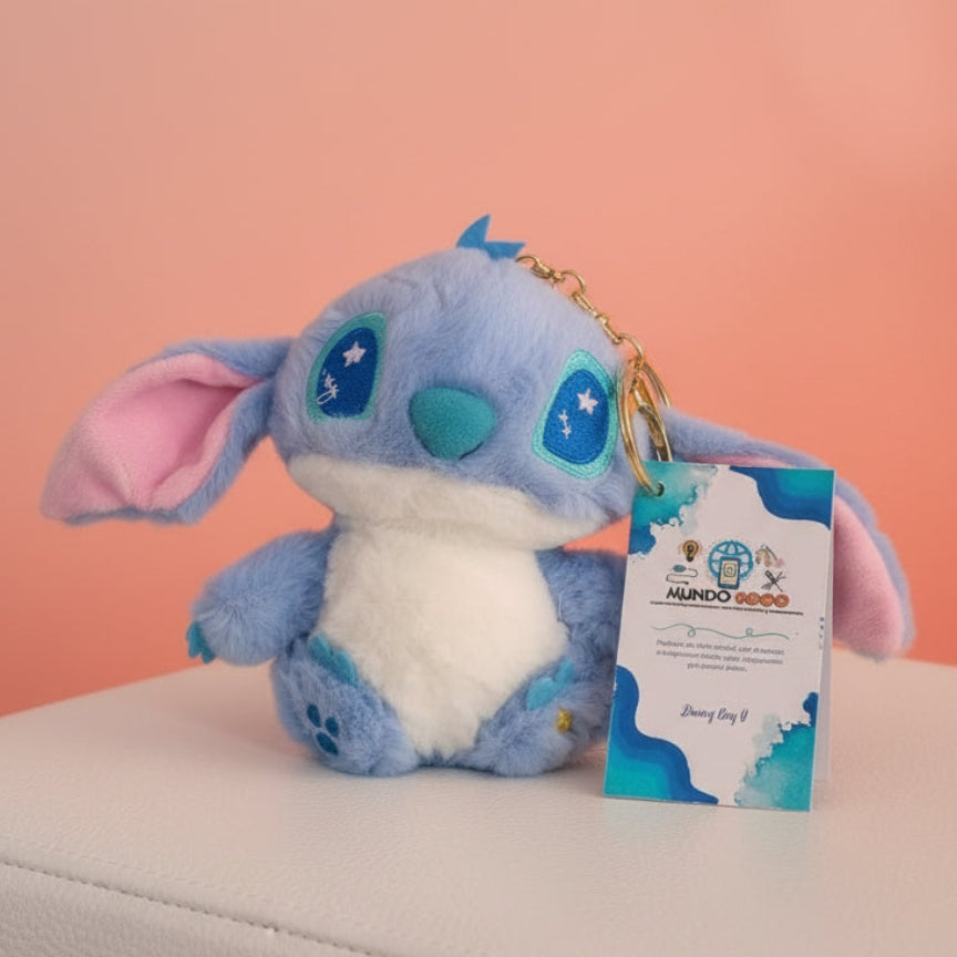 PELUCHE LLAVERO STITCH OJO ESTRELLA COLORES IMPORTADO