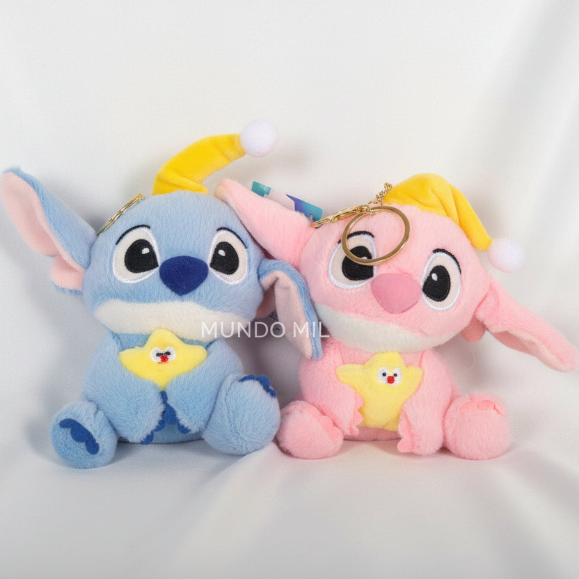 PELUCHE LLAVERO CALIDAD STITCH CON ESTRELLA IMPORTADO