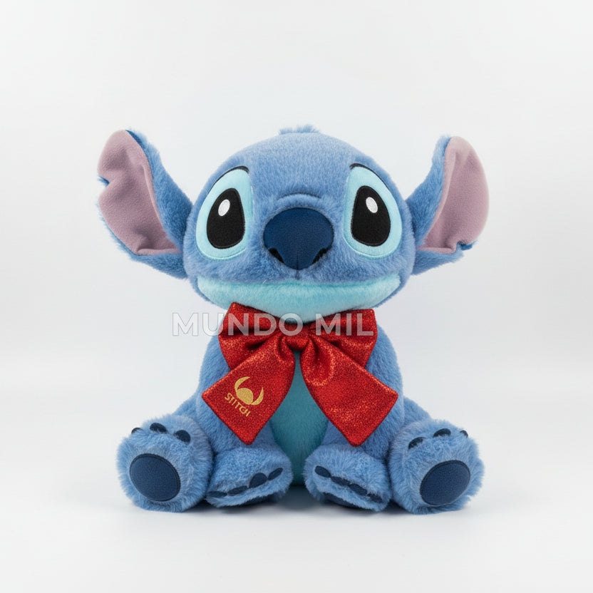 PELUCHE STITCH CON BUFANDA BRILLOS 32 CM IMPORTADO