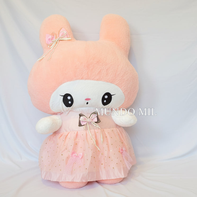 PELUCHE MY MELODY CON VESTIDO ROSA 90 CM IMPORTADO K