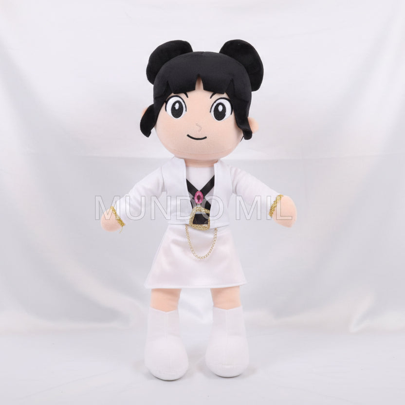 PELUCHE GUERRERAS K-POP VESTIDO BLANCO ZOEY 50 CM IMPORTADO K