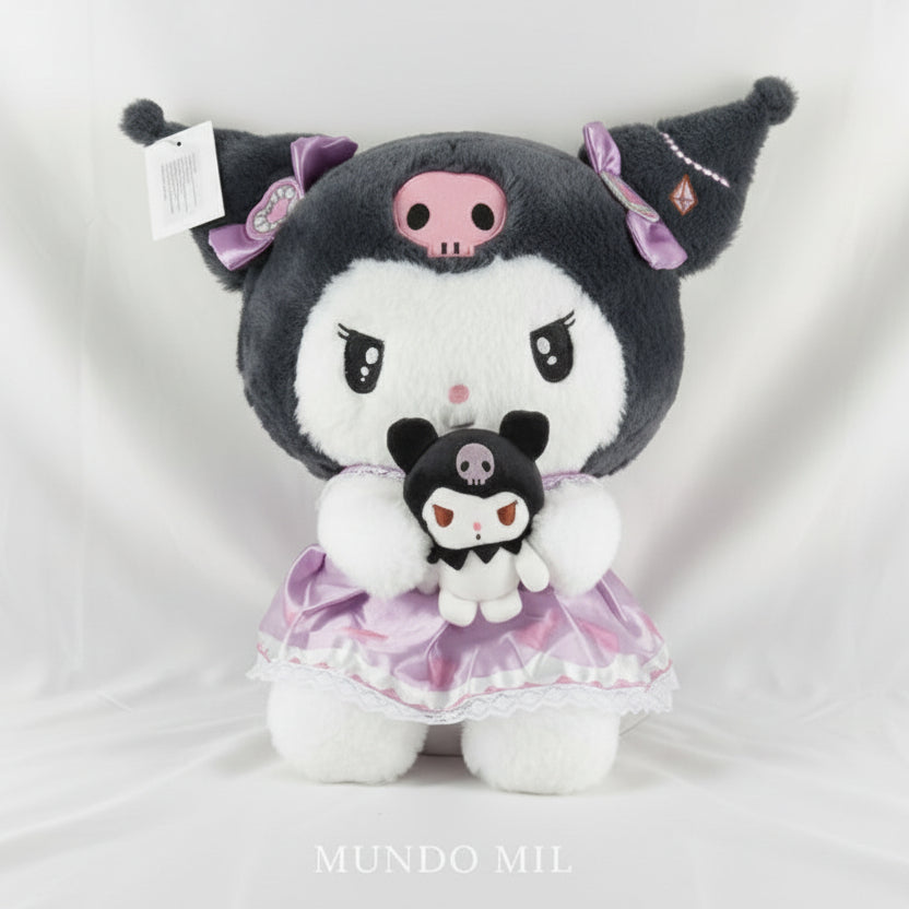 PELUCHE KUROMI CON MASCOTA 50 CM IMPORTADO 22-51