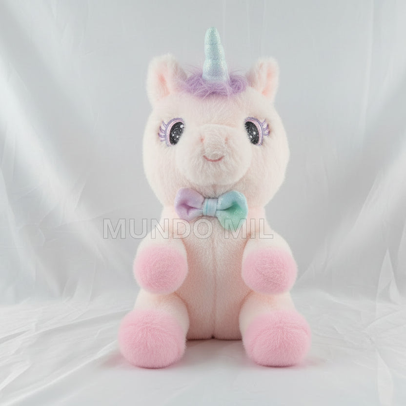 PELUCHE UNICORNIO OJOS ESCARCHADOS 40 CM IMPORTADO 5-40