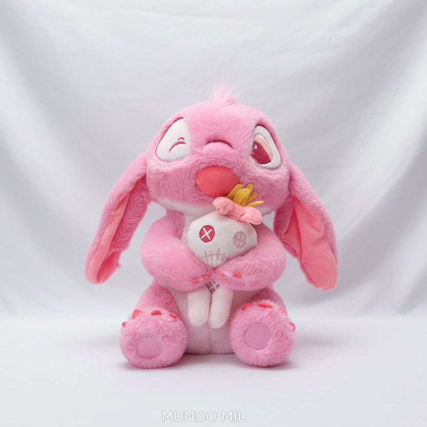 PELUCHE STITCH ANGEL CON SCRUMP SENTADO 32 CM IMPORTADO 59-30