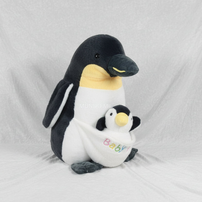 PELUCHE PINGUINO Y BEBE BABY 50 CM IMPORTADO 1-50