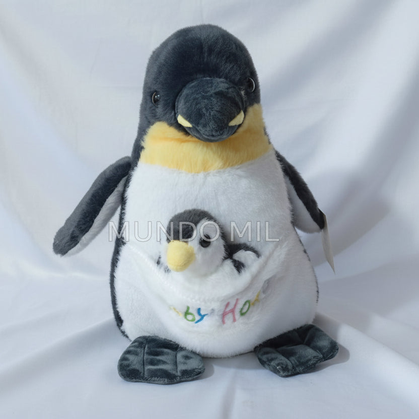 PELUCHE PINGUINO Y BEBE BABY 40 CM IMPORTADO 1-40