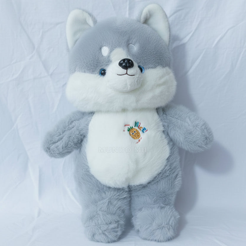 PELUCHE LOBO HUSKY JAPONES 46 CM IMPORTADO 5-45