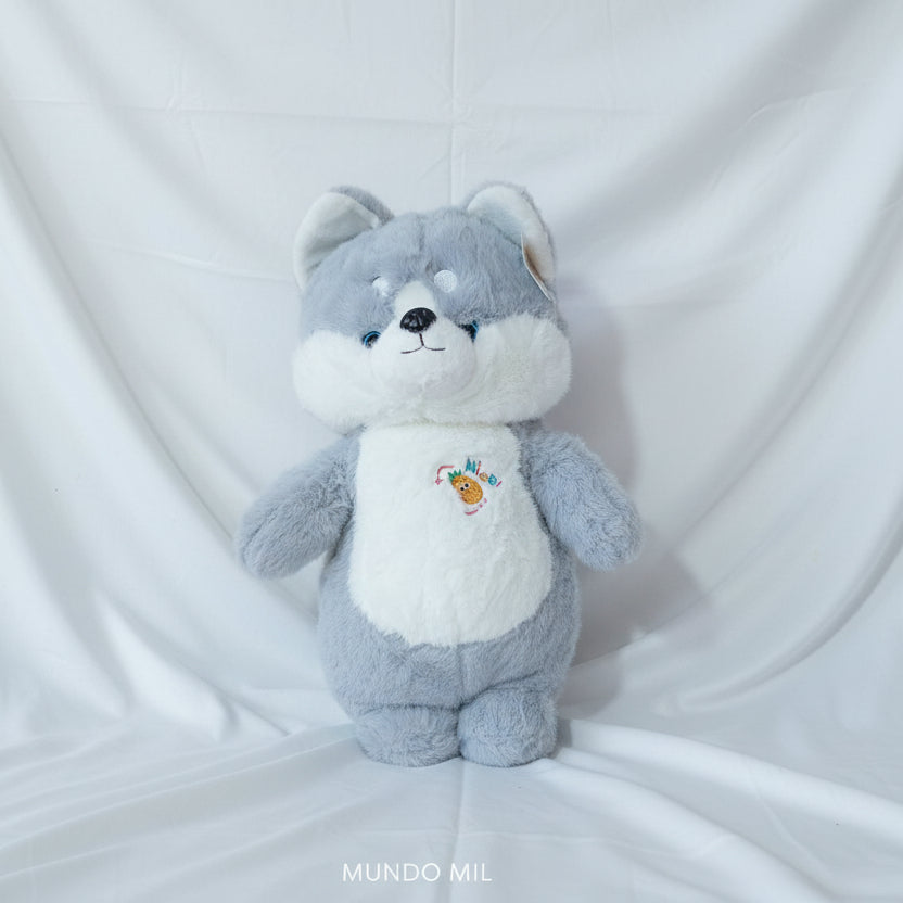 PELUCHE LOBO HUSKY JAPONES 46 CM IMPORTADO 5-45