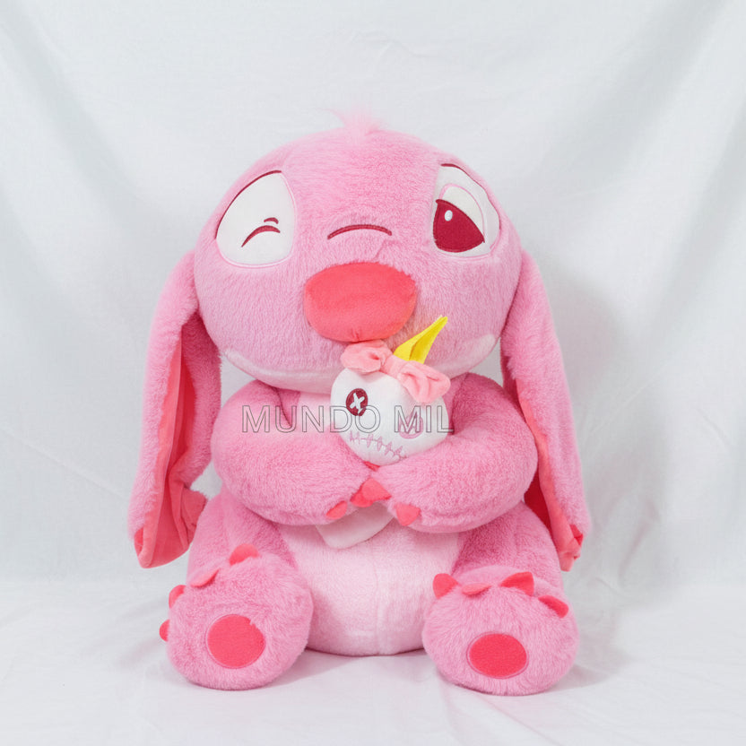 PELUCHE STITCH ANGEL CON SCRUMP SENTADO 70 CM IMPORTADO 9-70