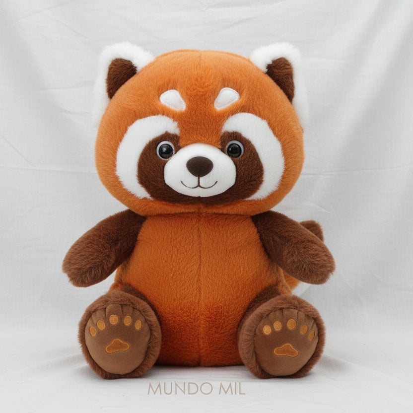 PELUCHE PANDA  ROJO FELIZ 62 CM IMPORTADO 3-60