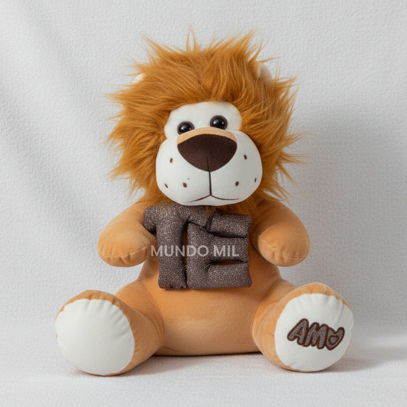 PELUCHE LEON TE AMO 50 CM IMPORTADO 6-50