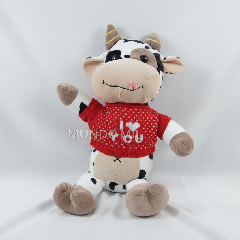 PELUCHE VACA CON CAMISA 60 CM IMPORTADO 11-58