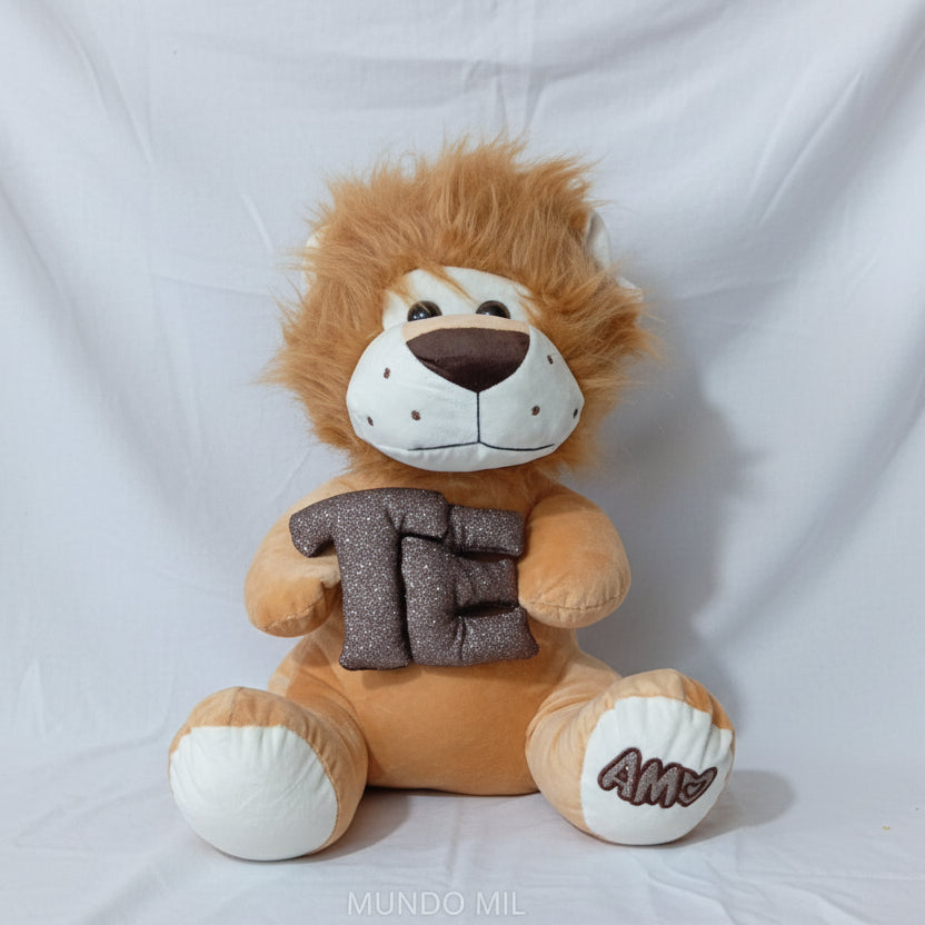 PELUCHE LEON TE AMO 40 CM IMPORTADO 6-40