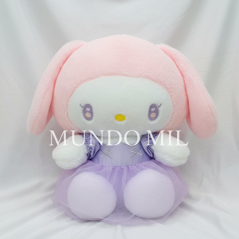 PELUCHE MY MELODY VESTIDO VIOLETA 40 CM IMPORTADO K