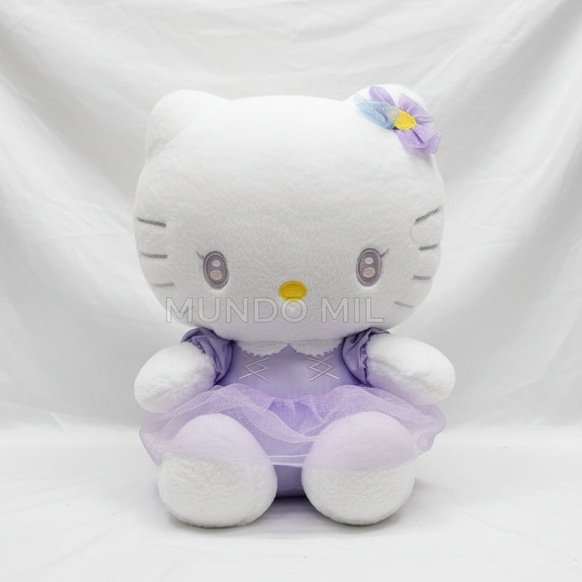 PELUCHE HELLO KITTY VESTIDO VIOLETA 42 CM IMPORTADO X