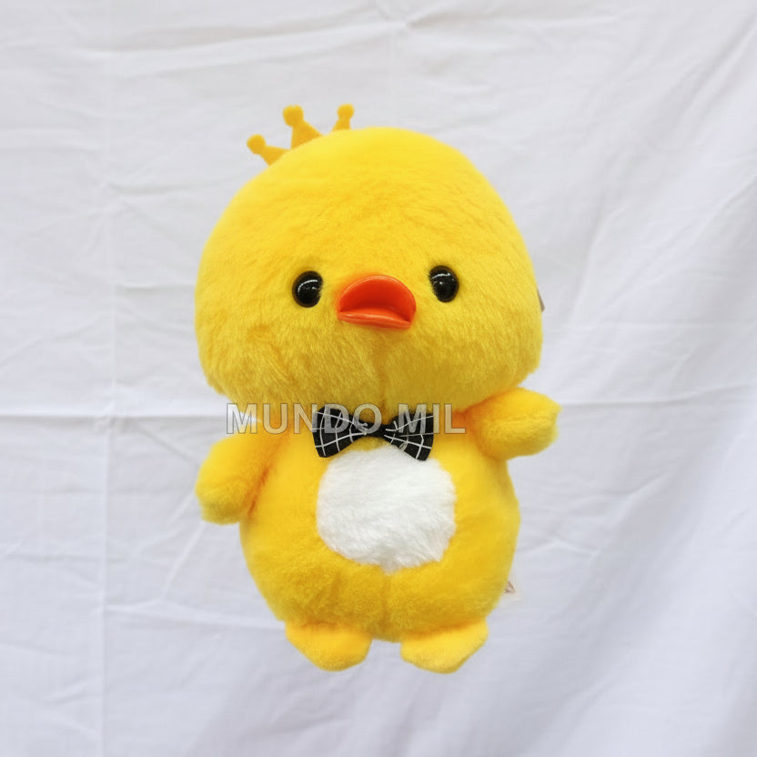 PELUCHE POLLITO CON CORONA 22 CM IMPORTADO