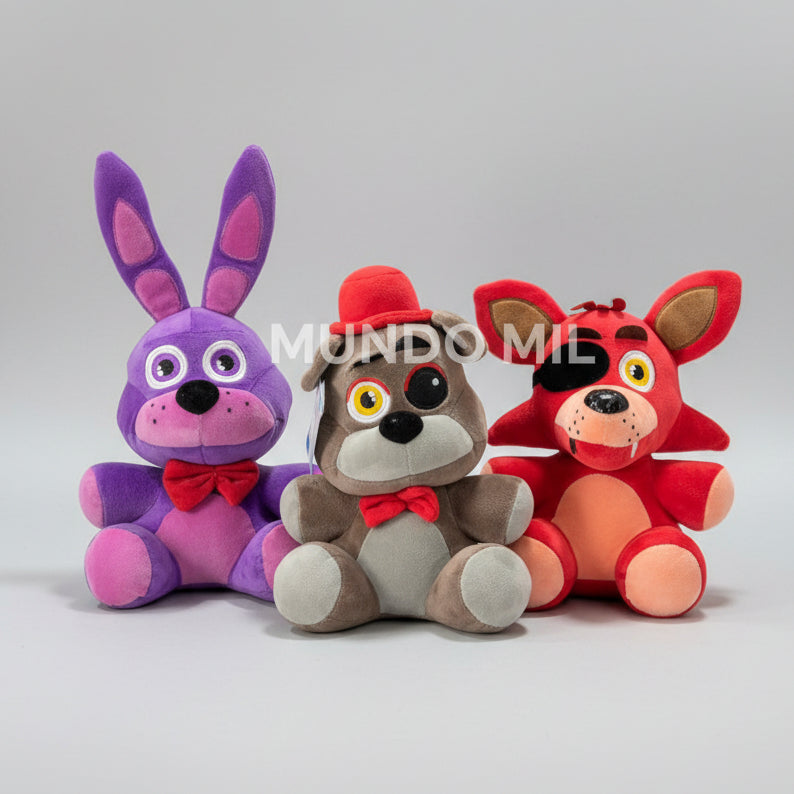 COMBO FREDDY: 3 PELUCHES DE LA COLECCION $24