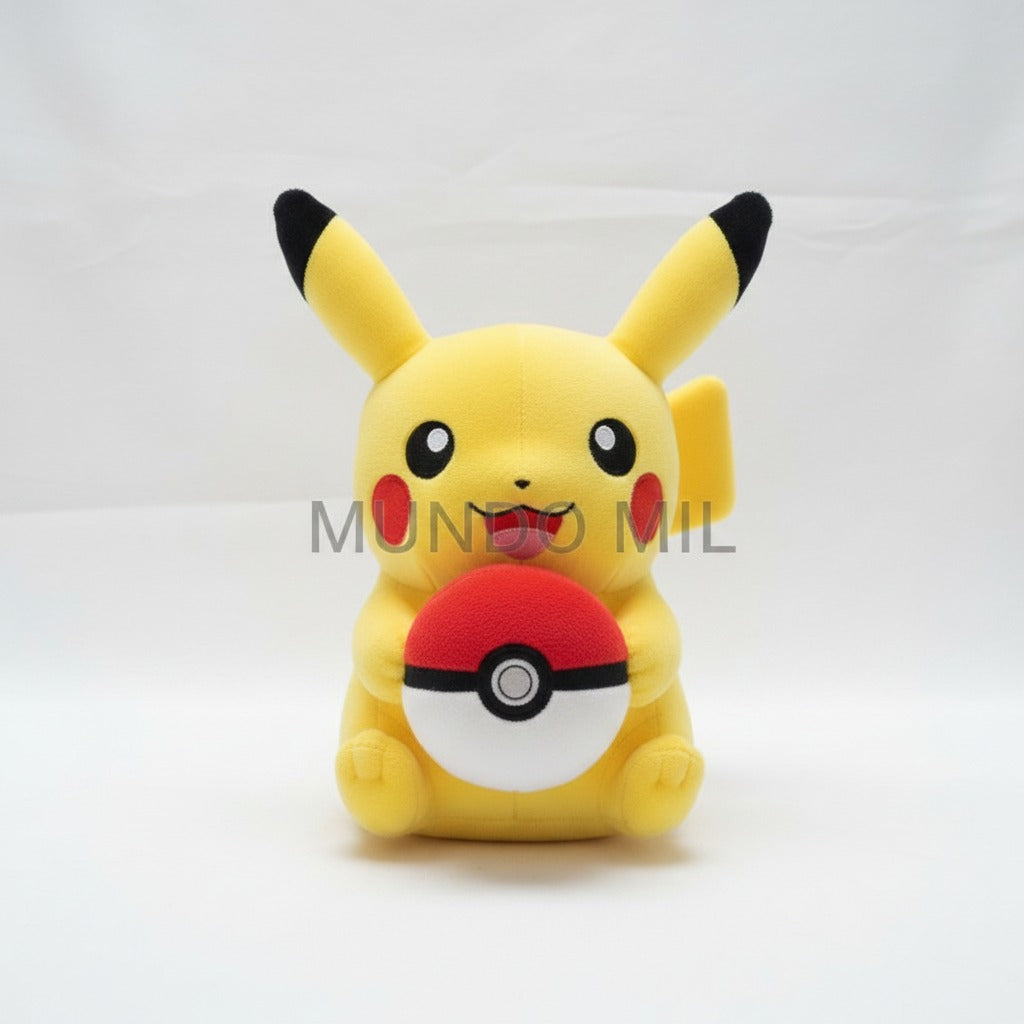 PELUCHE PIKACHU CON POKEBOLA 38 CM IMPORTADO K