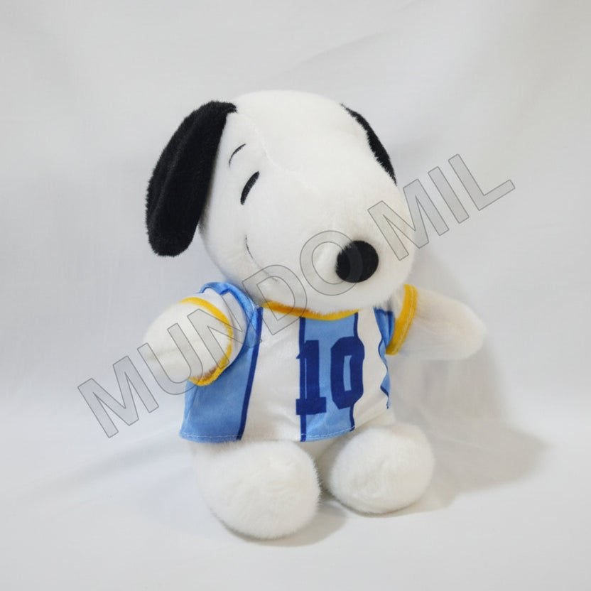 PELUCHE SNOOPY FUTBOLISTA BRAZIL ARGENTINA 24 CM IMPORTADO