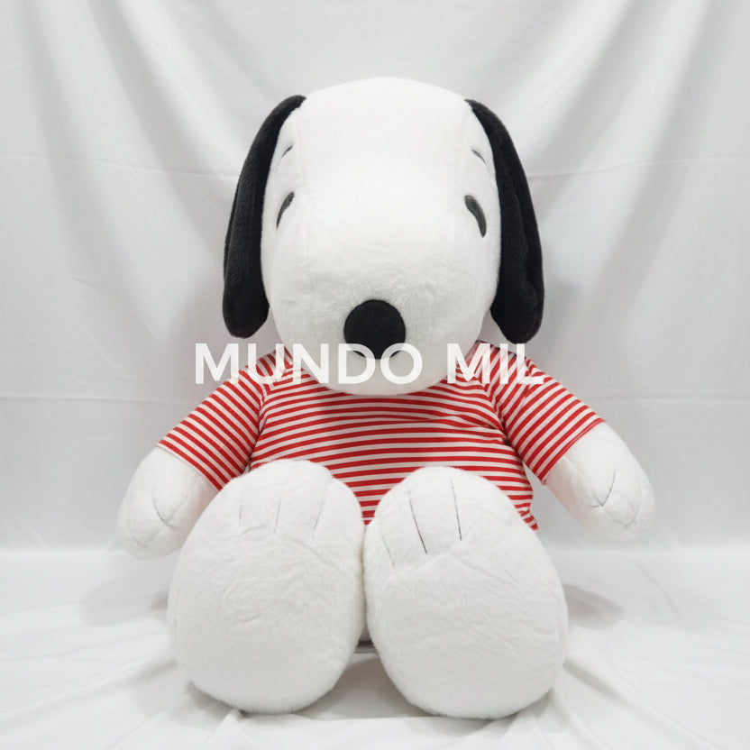 PELUCHE SNOOPY CAMISETA RAYAS AZUL Y ROJO IMPORTADO 90CM