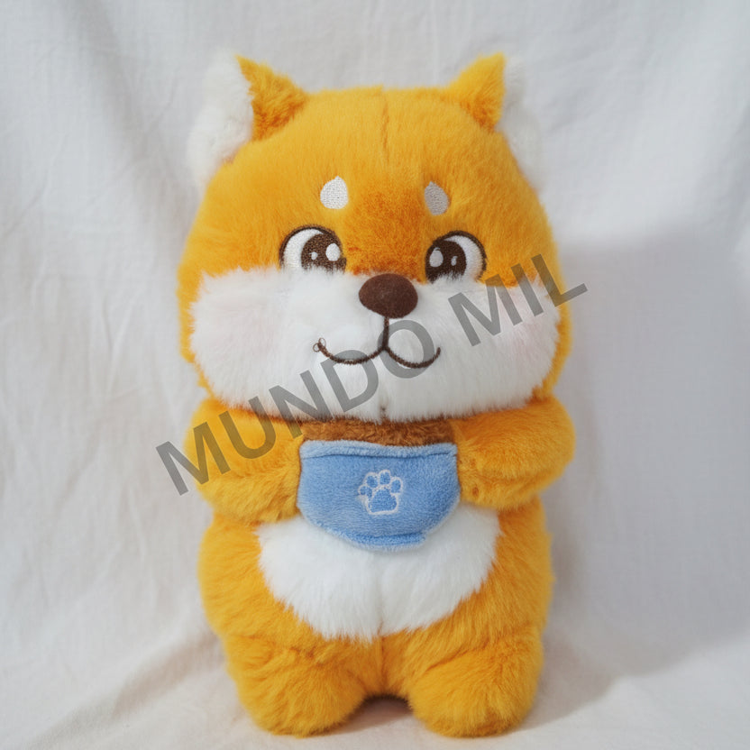PELUCHE SHIBA INU NARANJA IMPORTADO 22CM