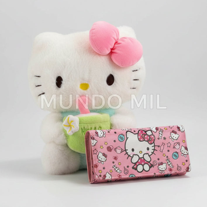 COMBO CUTE: BILLETERA Y HELLO KITTY $20.90