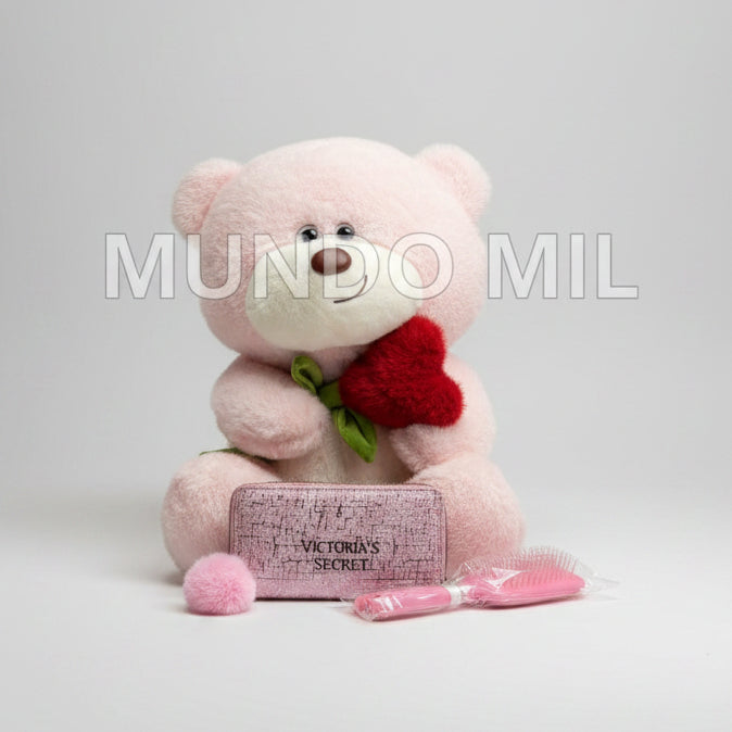 COMBO CUTE: OSITO, BILLETERA Y PEINE $31.40