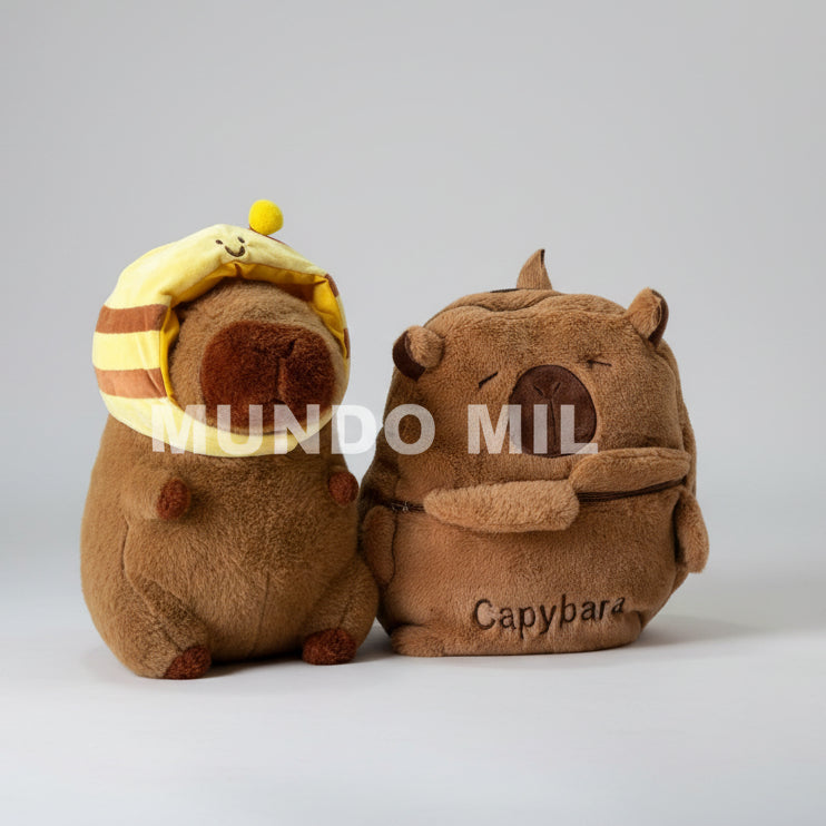 COMBO CAPIB: CAPIBARA Y MOCHILA $20.50