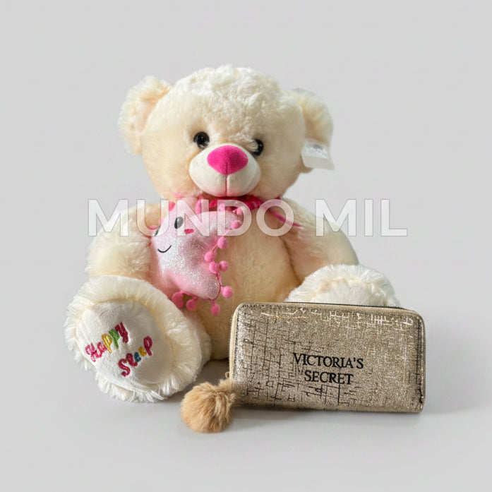 COMBO CUTE: OSITO Y BILLETERA $19.90