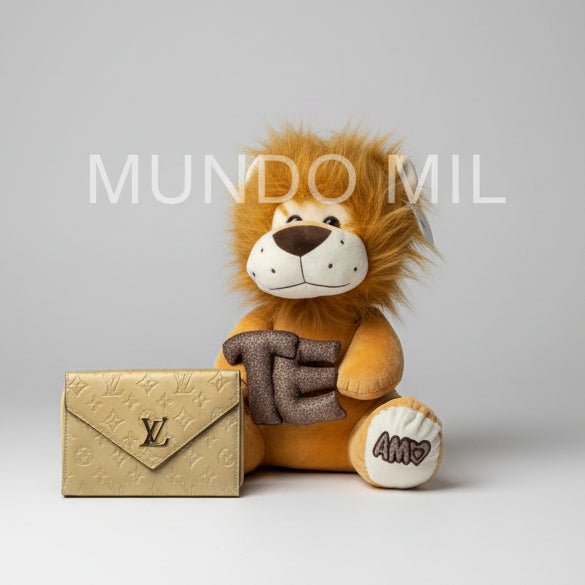 COMBO CUTE: LEONSITO Y CARTERA $21.90