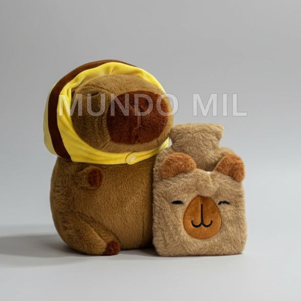 COMBO CUTE: CAPIBARA Y BOLSITA DE AGUA CALIENTE $18.40