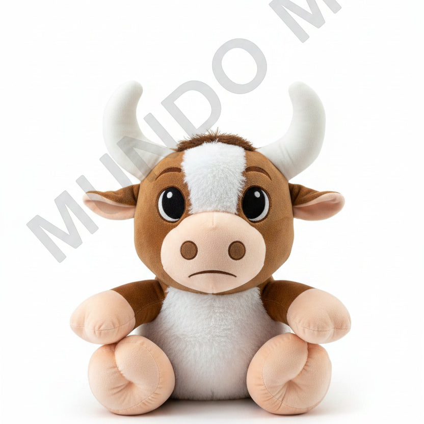 PELUCHE PELUCHE TORITO CAFE 62 CM IMPORTADO